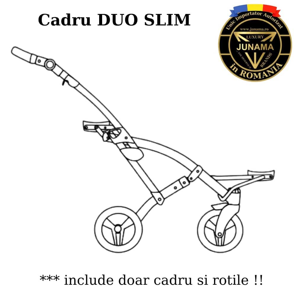 Cadru cu roti Junama DUO SLIM Black