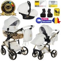 Carucior 3 in 1 Junama Diamond Hand Craft 08 White