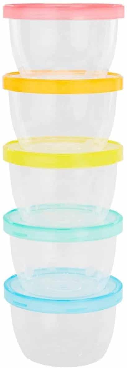 Badabulle – Set 5 recipiente etanse pentru pastrarea hranei