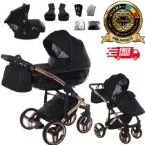 Carucior 3 in 1 Junama Diamond V3 S-Line 03 Gold Rose Blk