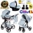 Carucior 3 in 1 Junama Diamond Heart Blue SLV