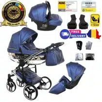 Carucior 3 in 1 Junama Diamond FL01 Silver V3