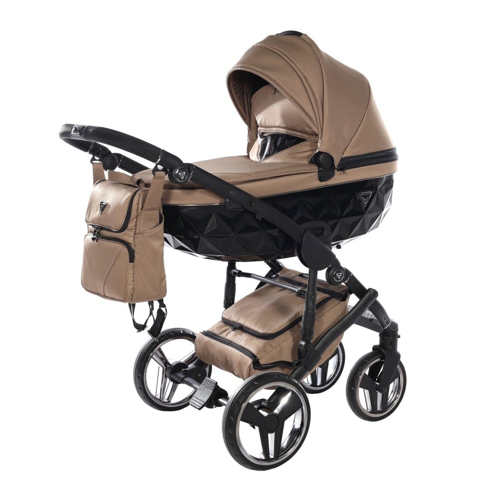 Carucior_Junama_Diamond_2_in_1 Basic_04_Beige_V3_Landou_cu_husa_de_picioruse_si_paravant