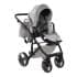 Carucior 2 in 1 Junama Diamond Basic Tex 06 Light Grey - Modul Sport
