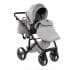 Carucior 2 in 1 Junama Diamond Basic Tex 06 Light Grey - Modul Sport