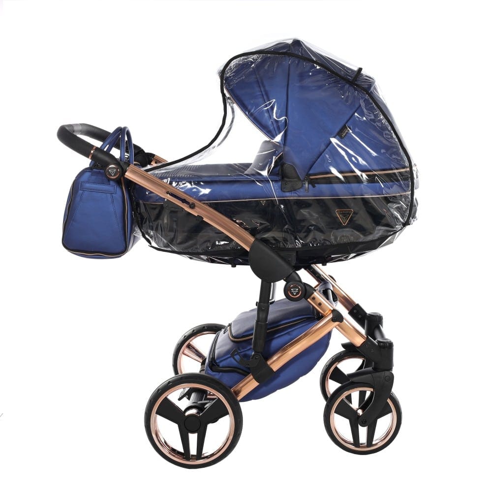 Carucior_2_in_1_Junama_Diamond_Fluo_Line_01_Blue_GoldRose_Modul_LANDOU_reversibil_Junama_Romania (20)