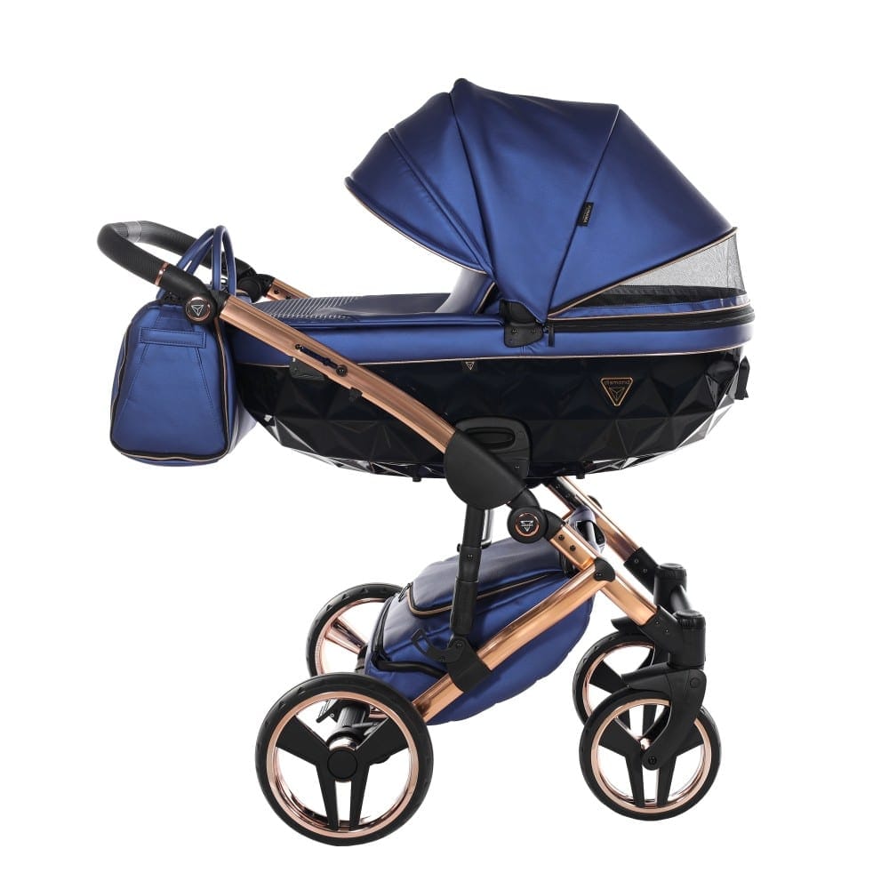 Carucior_2_in_1_Junama_Diamond_Fluo_Line_01_Blue_GoldRose_Modul_LANDOU_reversibil_Junama_Romania (22)