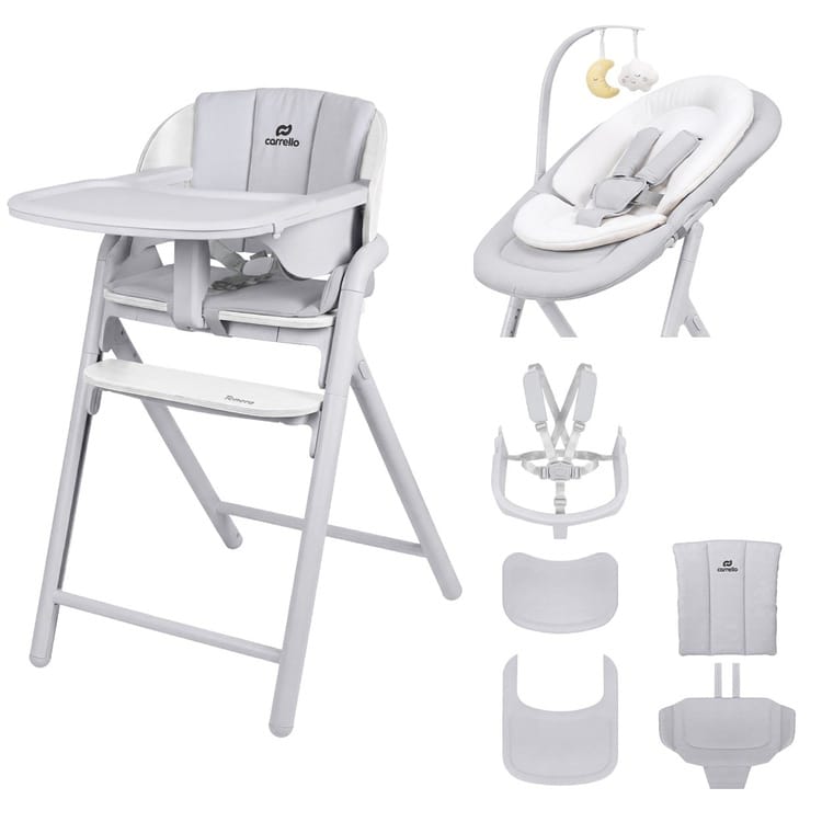 Scaun de masa 3 in 1 Carrello Tenero Grey
