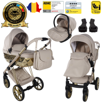 Cărucior 3 în 1 Junama Diamond Cubby 02 Premium Beige