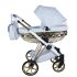 Cărucior 3 în 1 Junama Diamond Cubby 03 Premium Blue Landou