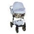 Cărucior 3 în 1 Junama Diamond Cubby 03 Premium Blue Landou