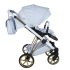 Cărucior 3 în 1 Junama Diamond Cubby 03 Premium Blue Modul Sport