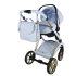 Cărucior 3 în 1 Junama Diamond Cubby 03 Premium Blue Scoica